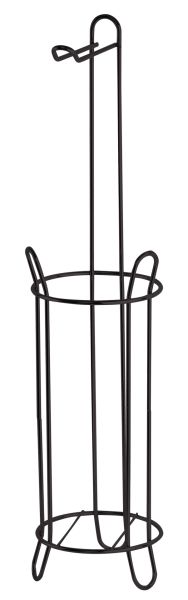 Okyanus Home Siyah Yuvarlak Yedekli Wc Kağıtlık