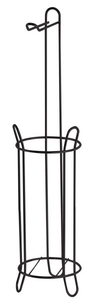 Okyanus Home Siyah Yuvarlak Yedekli Wc Kağıtlık