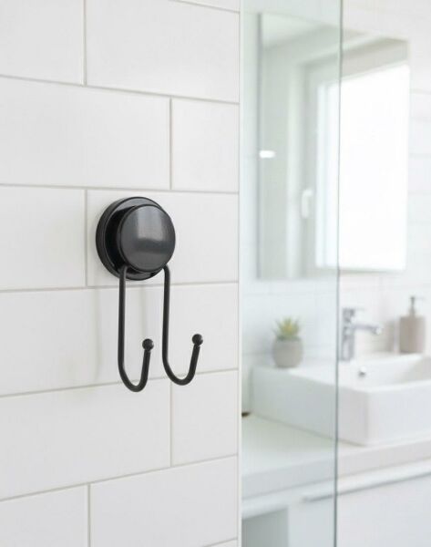 Okyanus Home Magic Fix Sihirli Yapışkan Siyah İkili Askı