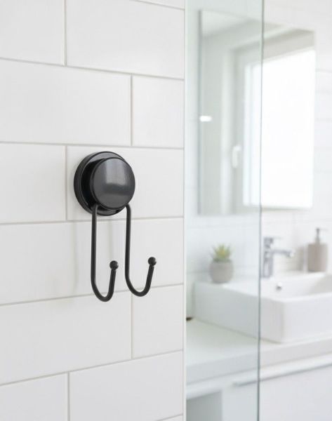 Okyanus Home Magic Fix Sihirli Yapışkan Siyah İkili Askı