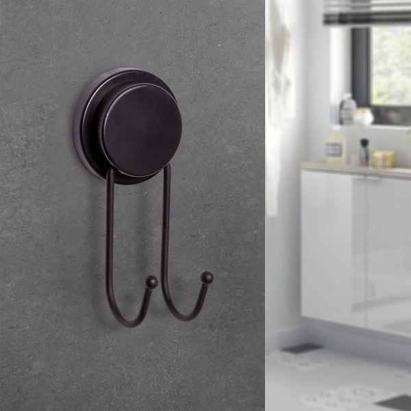 Okyanus Home Magic Fix Sihirli Yapışkan Siyah İkili Askı