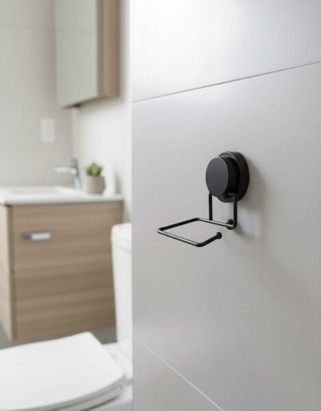 Okyanus Home Magic Fix Sihirli Yapışkan Siyah WC Kağıtlık