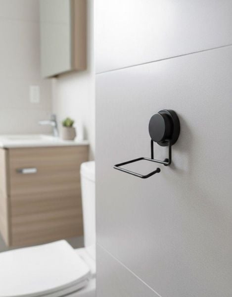 Okyanus Home Magic Fix Sihirli Yapışkan Siyah WC Kağıtlık