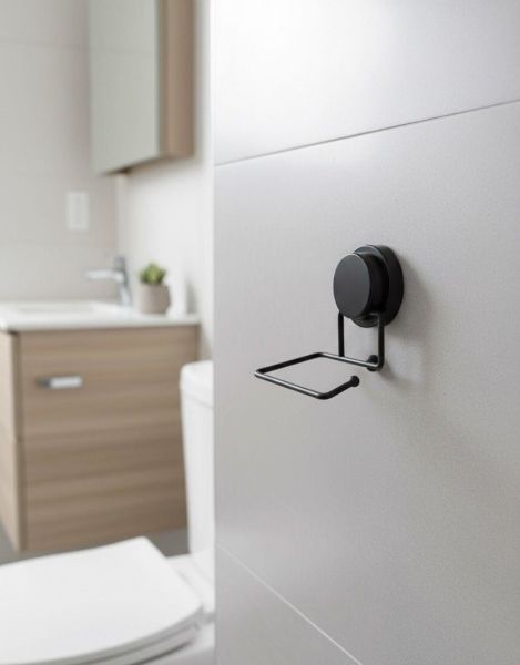 Okyanus Home Magic Fix Sihirli Yapışkan Siyah WC Kağıtlık