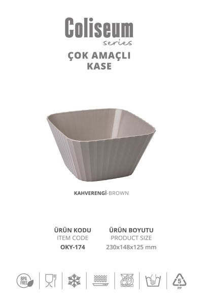 Okyanus Home Coliseum Vizon Çok Amaçlı Kase