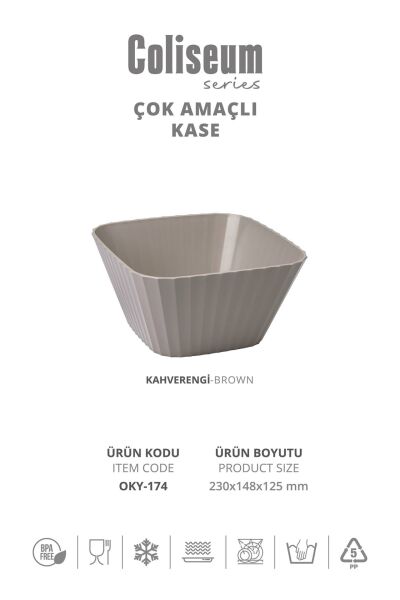 Okyanus Home Coliseum Vizon Çok Amaçlı Kase