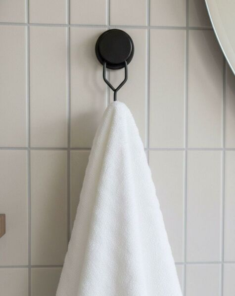 Okyanus Home Magic Fix Sihirli Yapışkan Siyah Tekli Askı