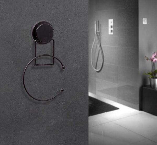 Okyanus Home Magic Fix Sihirli Yapışkan Siyah Yuvarlak Havluluk