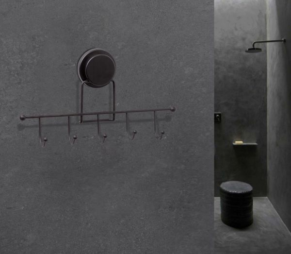 Okyanus Home Magic Fix Sihirli Yapışkan Siyah 5'li Askı