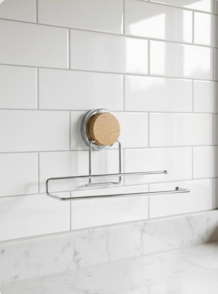 Okyanus Home Ahşap Desenli Magic Fix Sihirli Yapışkan Krom Kağıt Havluluk