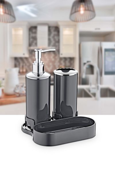 Okyanus Home Antrasit İkiz Lavabo Organizer