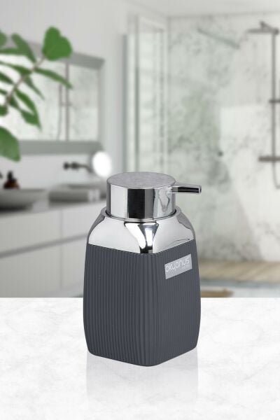Okyanus Home Antrasit Krom Sıvı Sabunluk