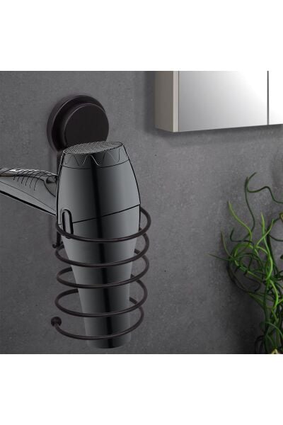 Okyanus Home Magic Fix Sihirli Yapışkan Siyah Saç Kurutma Makine Askısı