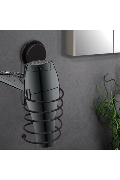 Okyanus Home Magic Fix Sihirli Yapışkan Siyah Saç Kurutma Makine Askısı