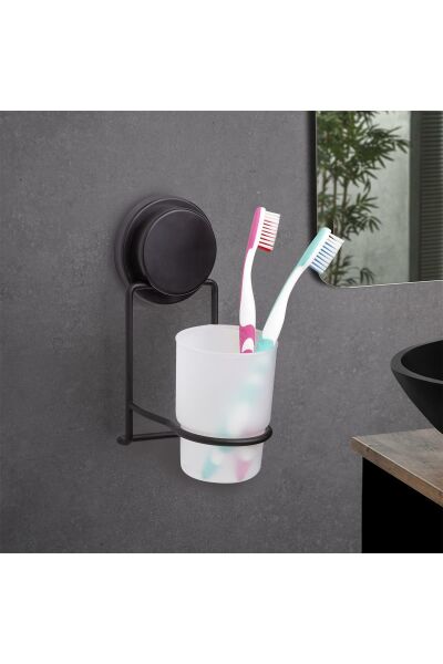 Okyanus Home Magic Fix Sihirli Yapışkan Siyah Diş Fırçalık
