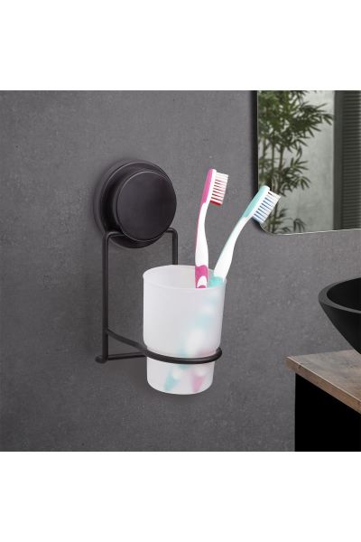 Okyanus Home Magic Fix Sihirli Yapışkan Siyah Diş Fırçalık