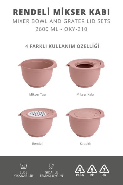 Okyanus Home Pudra Rendeli Mikser Kabı