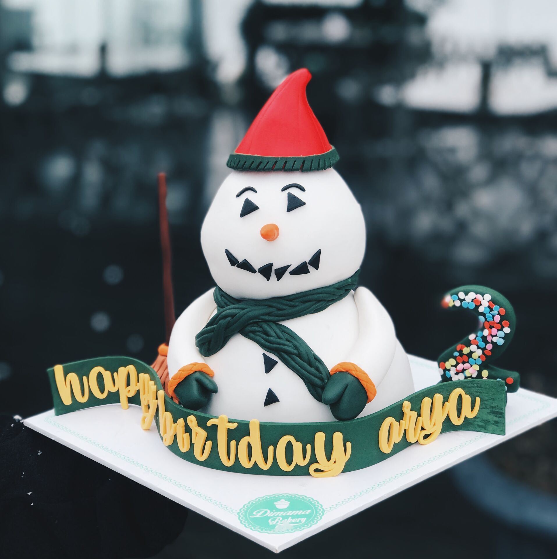 Snowman Cake