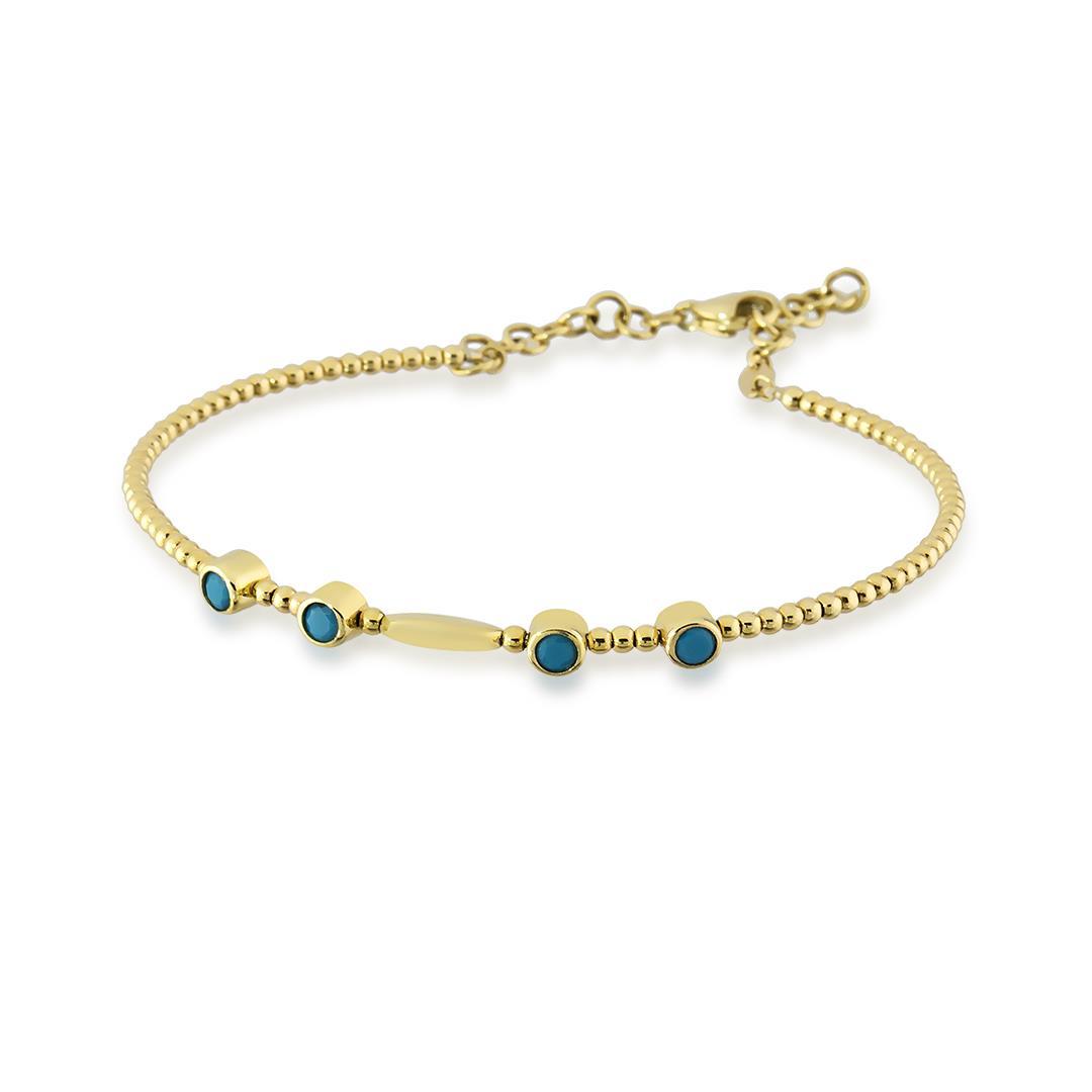 Furize Taşlı Altın Kelepçe