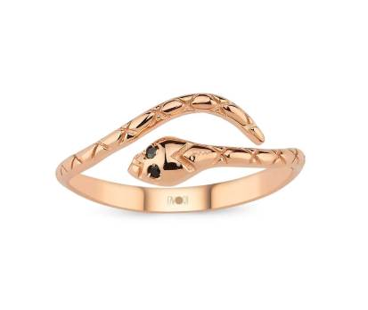 Yılan Minimal Altın Yüzük