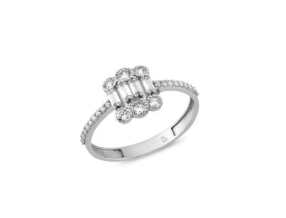 ﻿Kare Baget Altın Yüzük