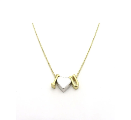 I Love You Altın Kolye