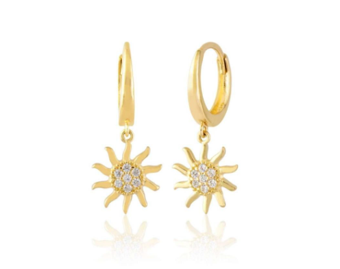 Güneş Figürlü Küpe