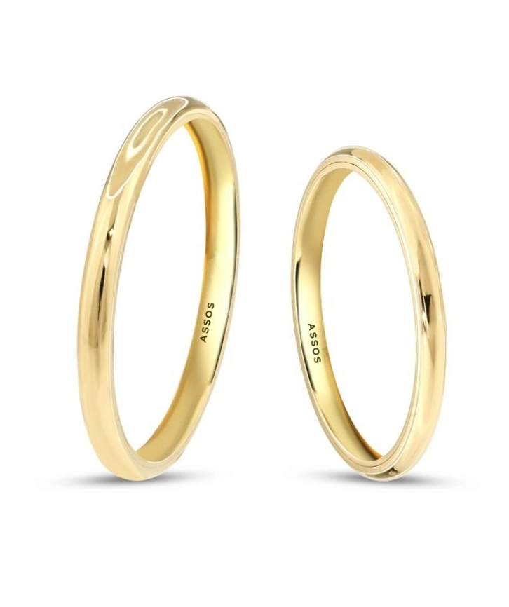 2 MM KLASİK SİMİT ALYANS (2'li Olarak)