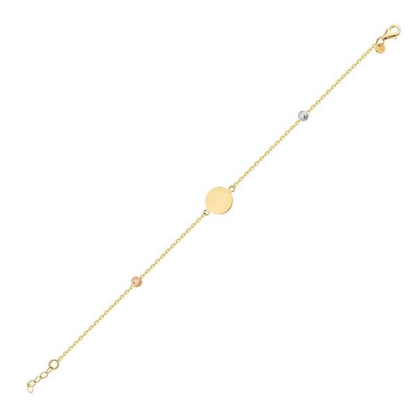 Plakalı  Altın Bileklik