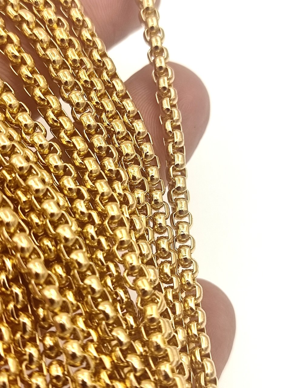 3,5 mm Altın Kaplama Zincir