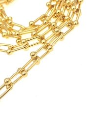 8 mm Altın Kaplama Tiffany Zincir