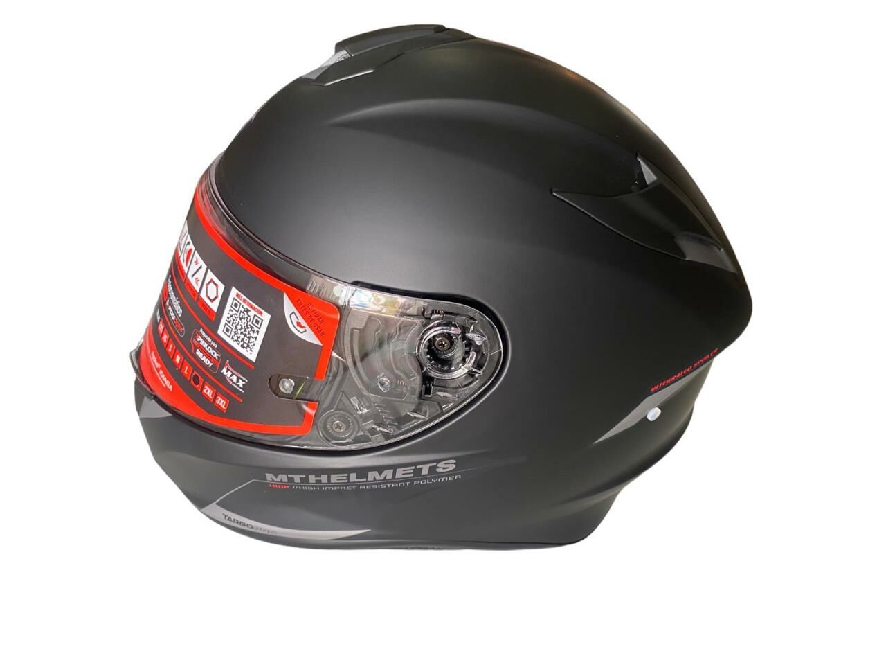 MT TARGO PRO SOLİD A1 MAT BLACK SİYAH KASK XXL