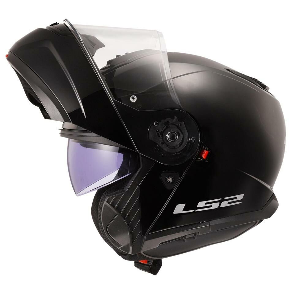 LS2 STROBE 2 ÇENE AÇILIR KASK SİYAH L