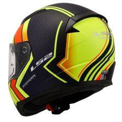 LS2 RAPID 2 EXTRA MAT NEON SARI-NAVY MAVİ KASK XL