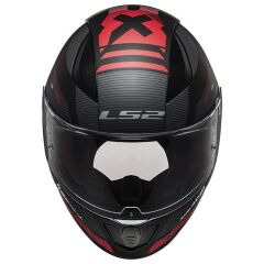 LS2 RAPID 2 XTREET MAT SİYAH-KIRMIZI KASK M