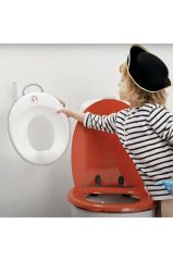 Koltuk Oturak & Klozet Adaptörü & Banyo Basamağı Tuvalet Eğitimi Seti / Powder Pink