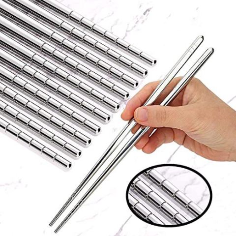 Çelik Metal Chopstick - 1 Çift