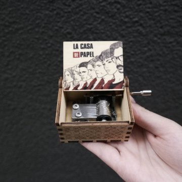 La Casa De Papel Ahşap Müzik Kutusu