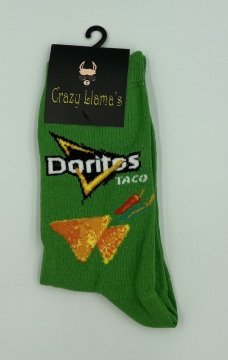 Cips Desenli Çorap Yeşil Doritos