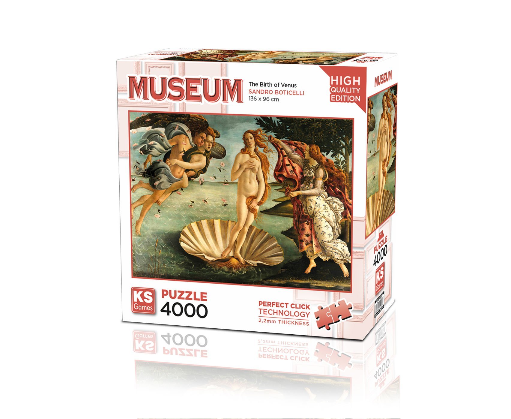 KS Puzzle 4000 Parça Museum The Birth of Venus