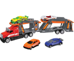 Express Wheels Die Cast Metal Sürtmeli Araç Taşıyıcı Tır