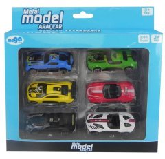 Die cast 6'Lı Metal Model Araçlar