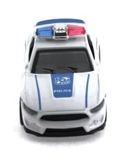 Die Cast Çek Bırak Metal Beyaz Polis Arabası