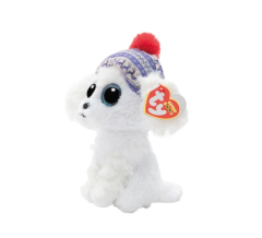 Ty Beanie Boos Bereli Beyaz Peluş Köpek Sleighbell 18 cm