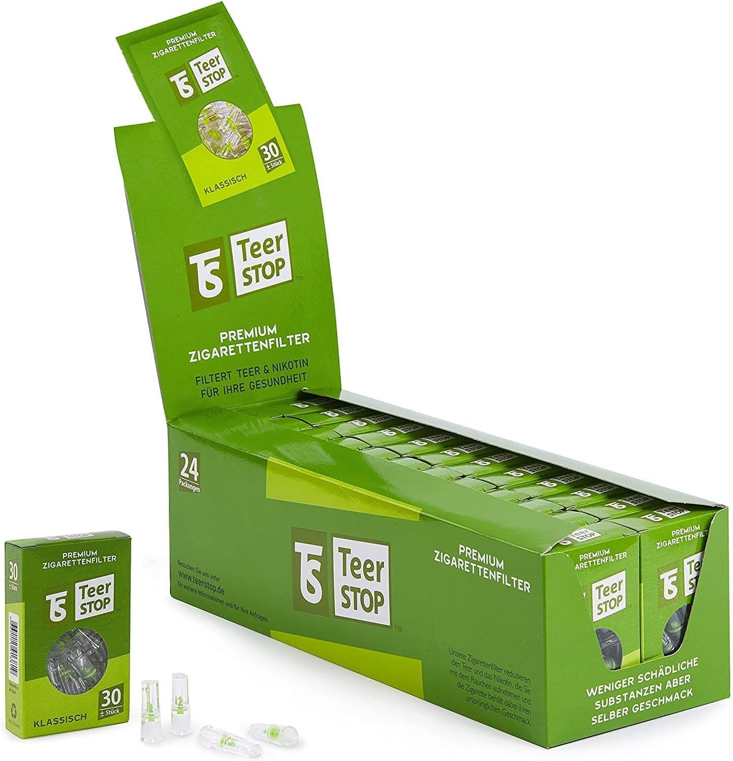 TS Teer STOP Box Premium Disposable Cigarette Filters for Smokers (720 Pieces)