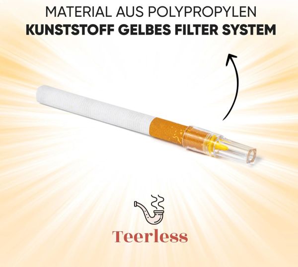 TEERLESS Premium Disposable Cigarette Filters (300 Pieces)