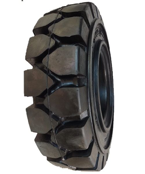 28x9-15 (8.15-15) Mileway Perfecto Siyah Sekmanlı Dolgu Forklift Lastiği