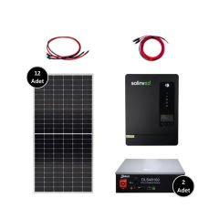 Solar Sanal Market 8 kw Lityum Solar Paket