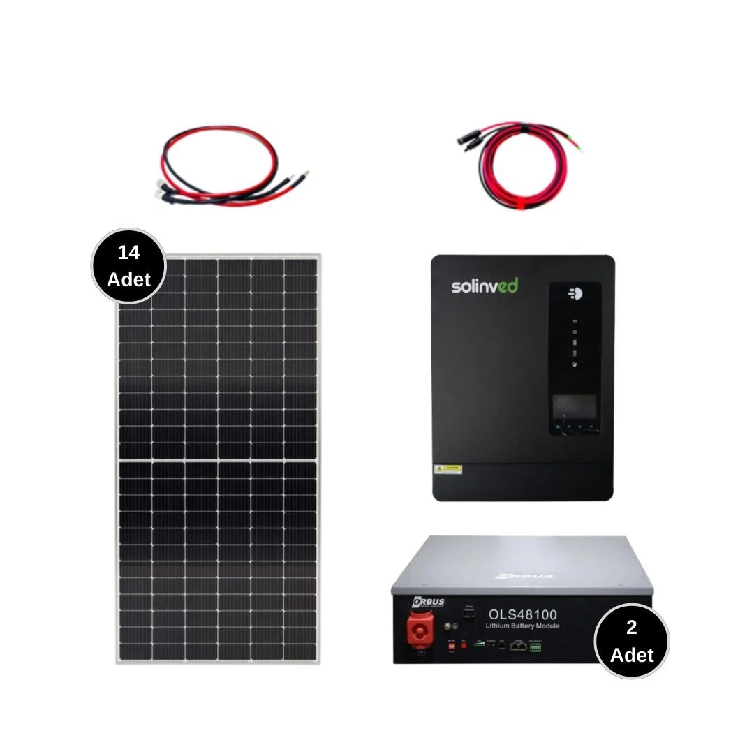 Solar Sanal Market 10 kw Lityum Solar Paket