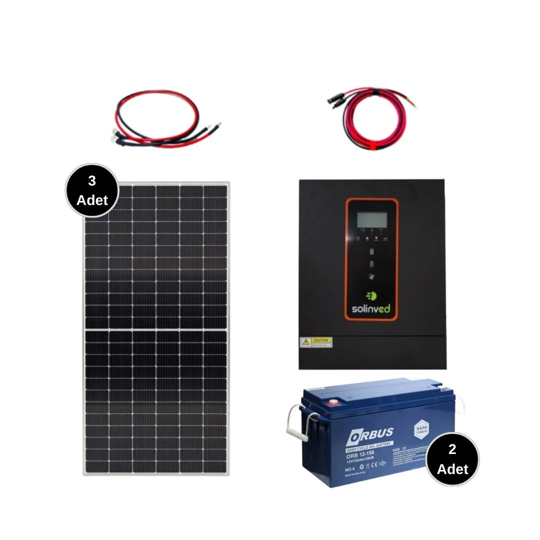 Solar Sanal Market 3 kW Büyütülebilir Eco Solar Paket